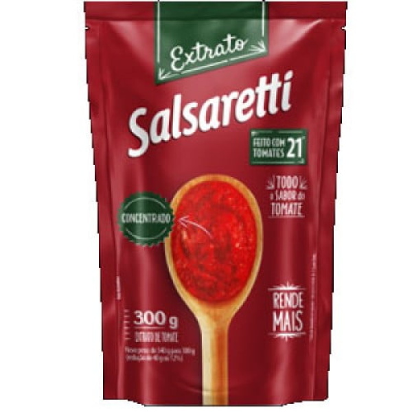 Extrato de Tomate Concentrado Salsaretti Sachê 300g