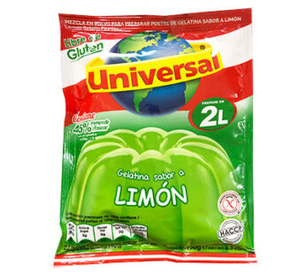 Gelatina Sabor Limon Universal 150g