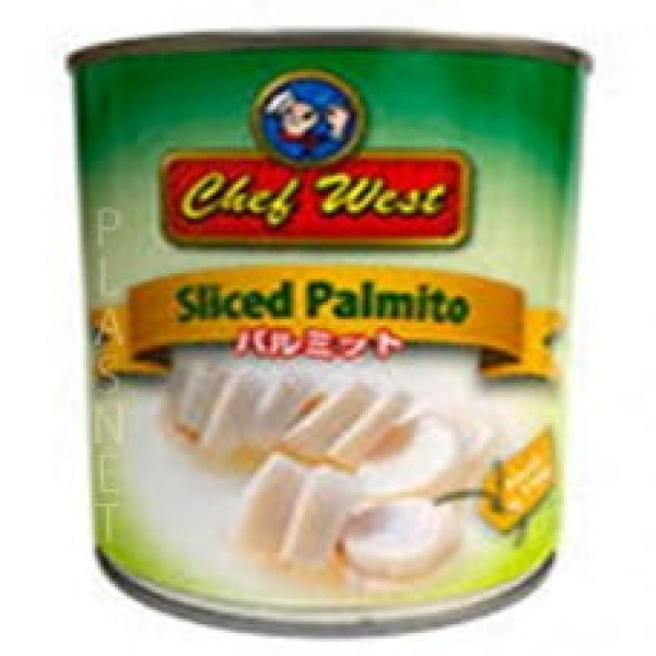Palmito Fatiado Chef West 800g