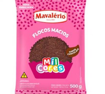 Flocos Macios Sabor Chocolate Mavalério Mil Cores 500g