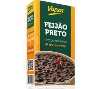 Feijão Preto Cozido no Vapor Vapza 500g