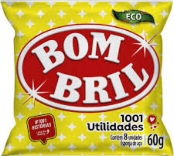 Lã de Aço Bombril 60g com 8 unidades