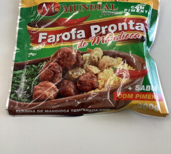 Farofa pronta de mandioca com pimenta mundial foods  300g