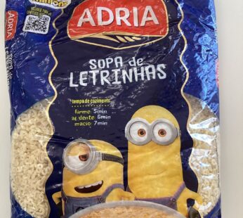 Macarrão de letrinha Adria 500g