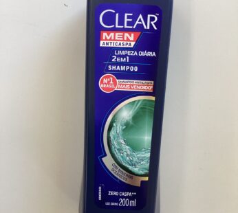 Clear men anticaspa shampoo limpeza diária 2em 1 200ml