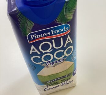 Aqua coco organic 100% pure 330ml Pinoys foods