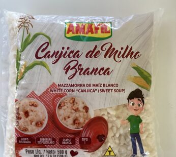 Canjica de milho branca amafil 500g