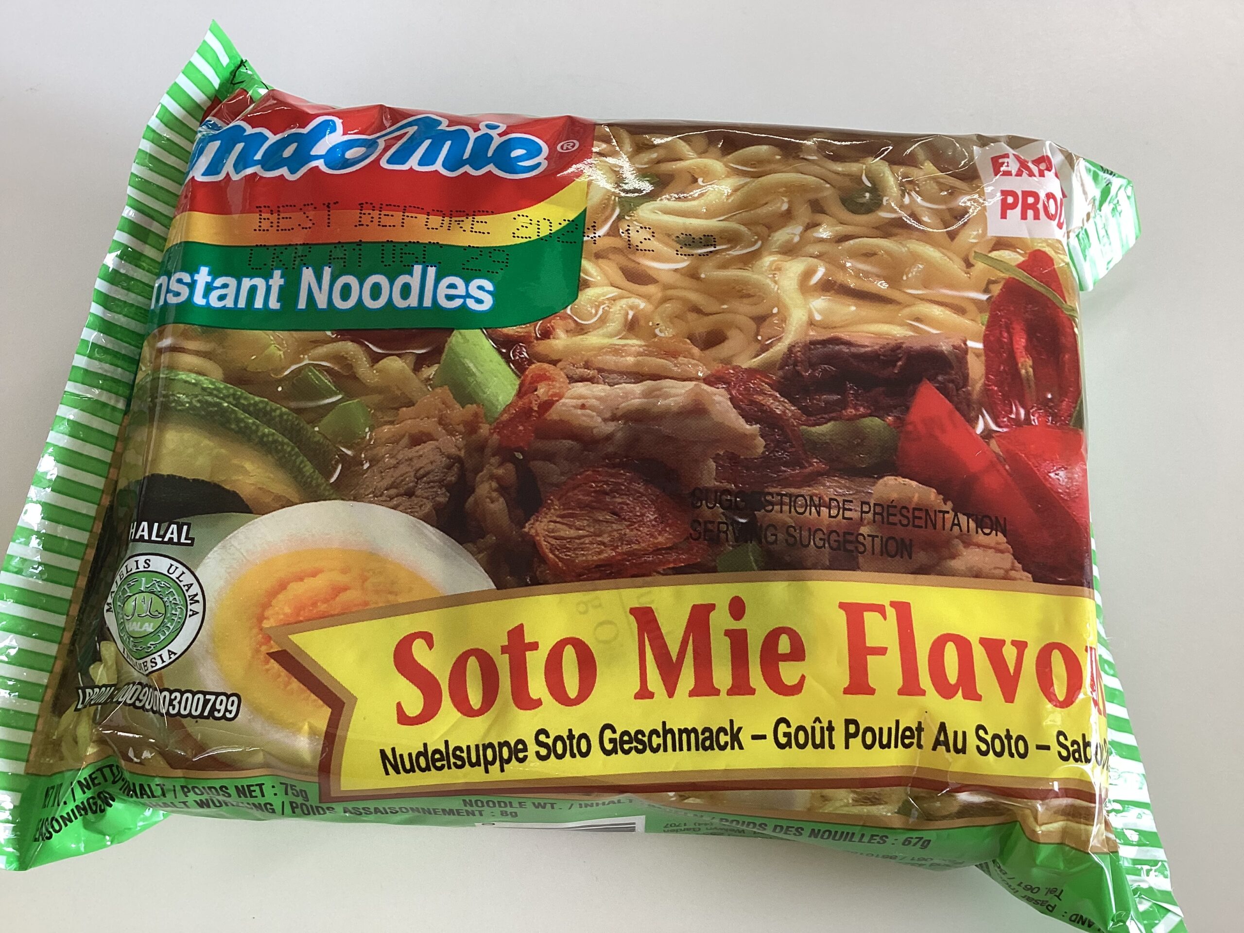 Instant noodles Soto Mie flavour 75g indo mie