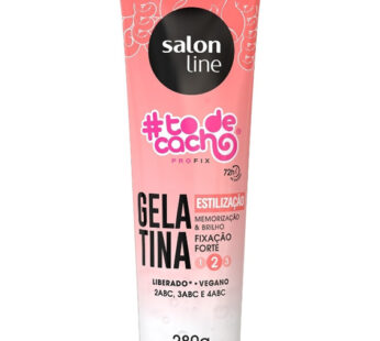 Salon line gelatina fixação  forte 2 280g