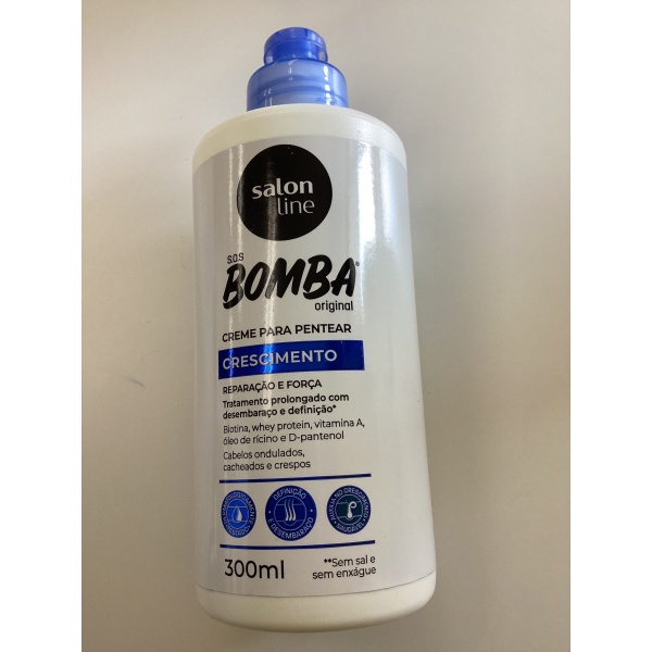 Salon line creme para pentear s.o.s bomba crescimento 300ml